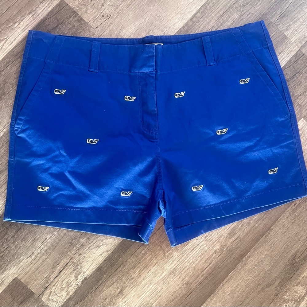 Vineyard Vines Royal Blue Whale Print Size 14